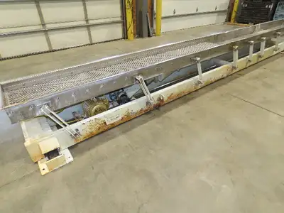 Link-Belt 18"x19' Stainless Vibrating Shaker Feeder Conveyor Food Process