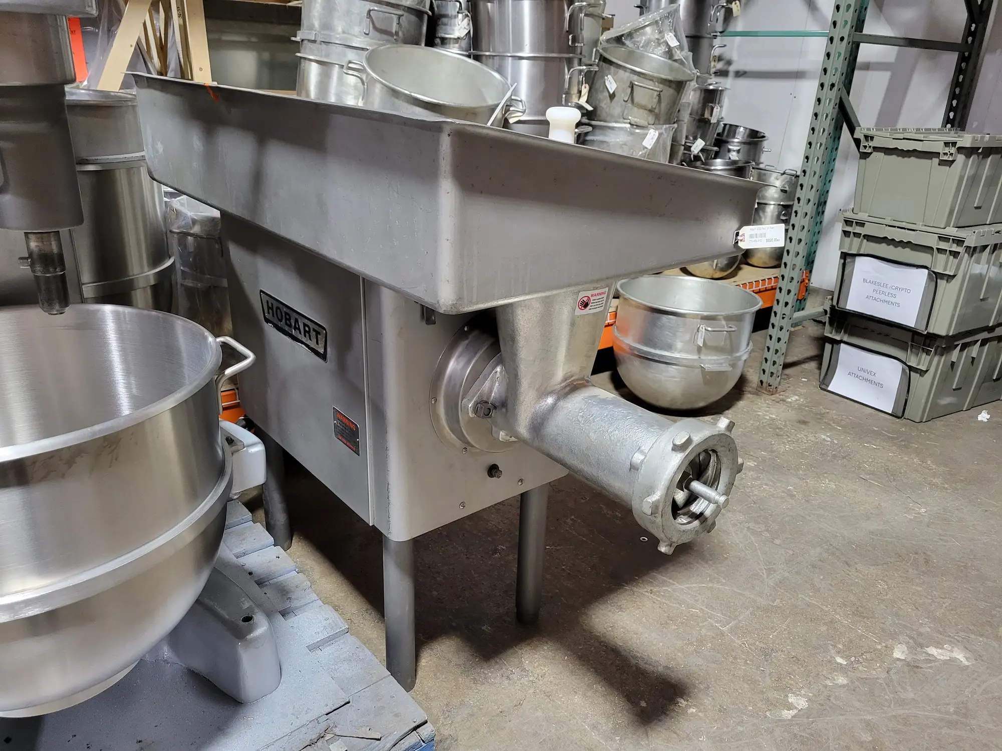 Hobart 4152 Commercial Heavy Duty 7.HP High Capacity Meat Grinder, 220V, 3 Phase