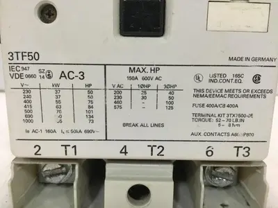 USED SIEMENS 3TF5022-OAK6