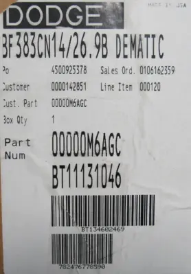 NEW DODGE BF383CN140TC GEAR REDUCER 26.9:1 BF383CN14/26.9B