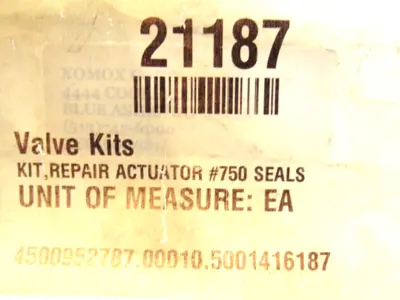 NEW XOMOX 21187 VALVE REPAIR KIT