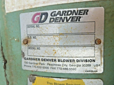 Used Lamson / Gardner Denver 1875-AD01 Blowers Ohio US | Equipment Recovery Corp. #1331347