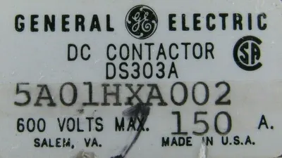 NEW GENERAL ELECTRIC DS303A CONTACTOR 600V 150A DS303A5A01HXA002 230/250V COIL