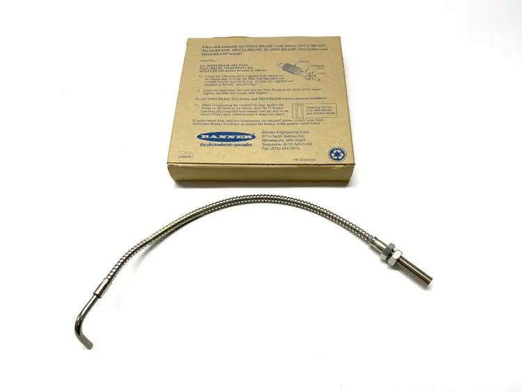 New | in-Stock BANNER ENGINEERING GLASS HEAVY DUTY FIBER OPTIC Fiber Optics | Maverick Industrial Sales #1103314