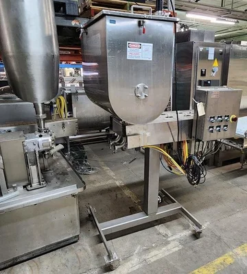 Filler Hinds-Bock, Model 2P-64, dual head piston filler / depositor in stainless steel # 561242