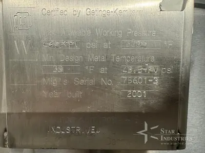 Used GETINGE _UNKNOWN_ Pressure Vessels California US | Star Industries #1254730