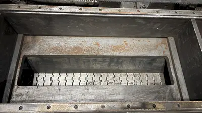 AMERICAN SERVO DRIVEN HYDRAULIC FLYING CUTOFF SHEAR WITH AMS CONTROLS: STOCK #18161