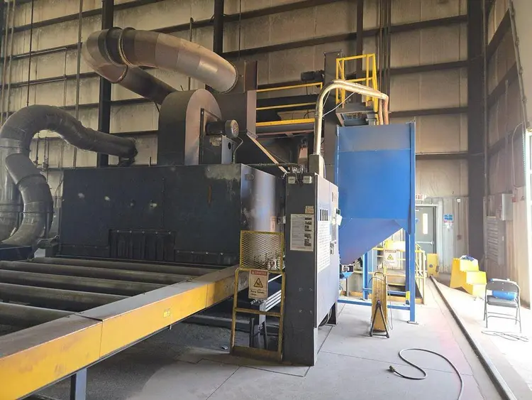 Used 2008 BLASTEC 10' PLATE Roller Conveyor Shot Blaster Pennsylvania US | Shot Blasting Equipment #1541094