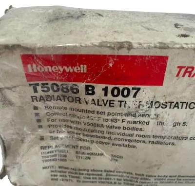 USED HONEYWELL T5086 B 1007 RADIATOR VALVE THERMOSTATIC ACTUATOR T5086B1007