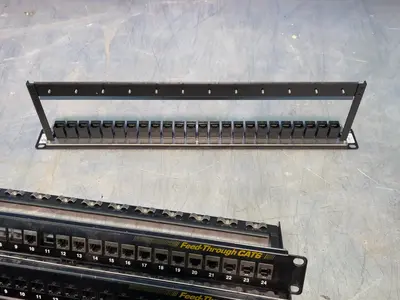 Black Box 24 Ports Feed-through Cat6 Patch Panels