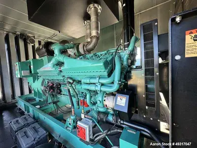 Used Cummins DQGAB 1500 kW Diesel Generator – Tier 2, PMG, Sound Enclosure, UL2085 Fuel Tank