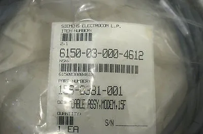 NEW SIEMENS 156-0381-001 CABLE ASSEMBLY 1560381001