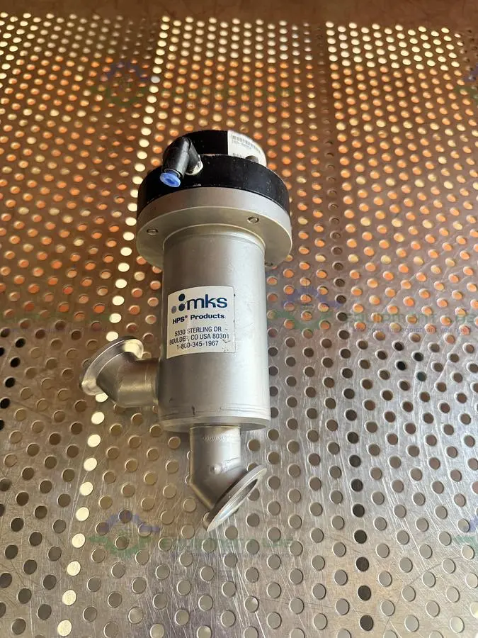 Used MKS 162-0025K ULTRA-HIGH VACUUM ANGLE ISOLATION VALVE W/ KF25 FITTING Valves/Fittings California US | Equipment Lab #1329354