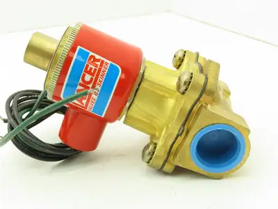 Skinner Lancer 4LB1HB5125 Brass Solenoid Valve 2-Way NO 120V 125 PSI 3/4" NPT