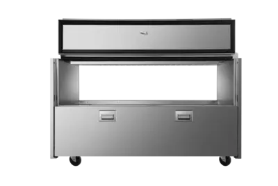 New | in-Stock Atosa New Atosa AMC-5802 58" Forced Air Milk Cooler - Double Access Bottle Coolers Illinois US | Falcon Restaurant Supply #1375598
