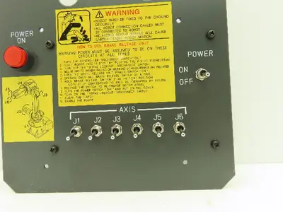 Fanuc A20B-1006-0663 Circuit Board and Switches for Robotic Brake Release Unit