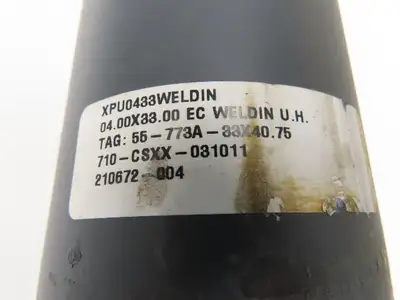 4"Dia x 33" Crowned Pulley for Belt Conveyor 1-13/16" Welded Shaft XPU0433WELDIN
