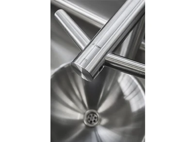 Roser Model RA00001681 Compact 2 Station Washbasin with Dyson Airblade Tap