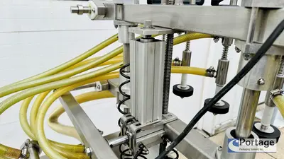 USED INLINE FILLING SYSTEMS SEMI-AUTOMATIC OVERFLOW FILLER