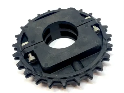 USED REXNORD 2IN I PA MOLDED NYLON SPLIT SPROCKET 24T 2" BORE IDLER