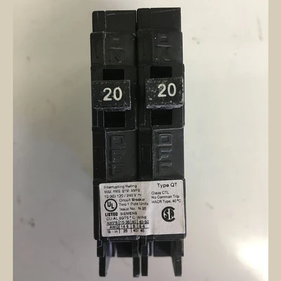 Siemens 1 Pole Tandem 20 Amp Push-in Breaker