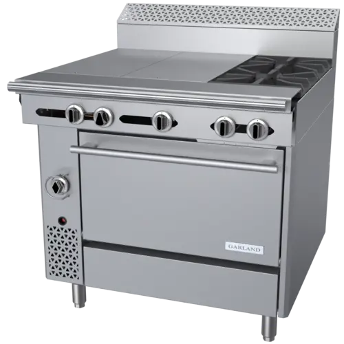 Garland C36-12R 36" 2 Burner Gas Range w/ (2) Hot Tops & Standard Oven, Natural Gas