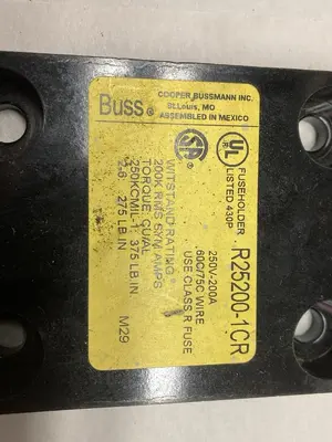 Used BUSSMANN R25200-1CR Miscellaneous Equipment (Electrical & Power) Ohio US | Surplus Asset Holdings #1412793