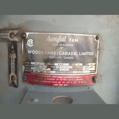 15" Dia Woods Ventilation Fan