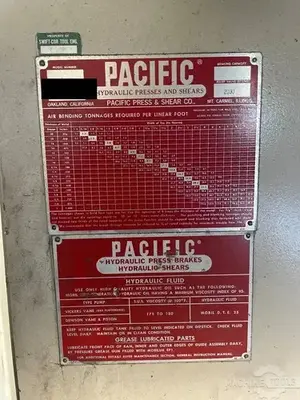 Used PACIFIC J90-8 Press Brakes Arizona US | KD Machinery #1566468