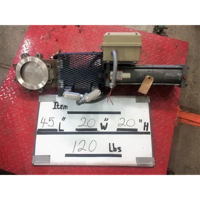 Used 6" Fabri-valve Stainless Steel Gate Valve