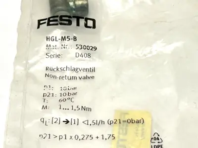 HGL-M5-B | Festo  Non-Return Valve 530029 - New