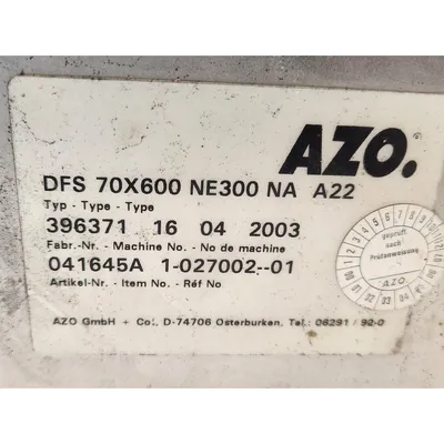 Used 2" AZO Volumetric Stainless Steel Screw Auger Feeder [PARTS]
