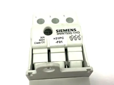 USED SIEMENS SENTRON FUSE HOLDER CLASS CC 3-POLE