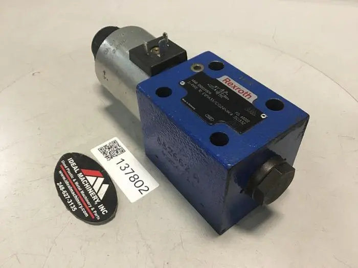 Used REXROTH 54WE10E121A33/CG24N9K4 SO332 Valves/Fittings Michigan US | Ideal Machinery #598314