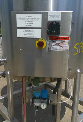 SPC9353  Tank 300 gallon vertical tank, 316 SS, slope