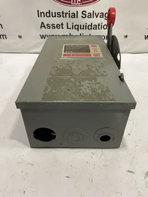 Eaton Cutler-Hammer DH362URK 60A 3 Pole Non-Fusible Safety Disconnect Switch