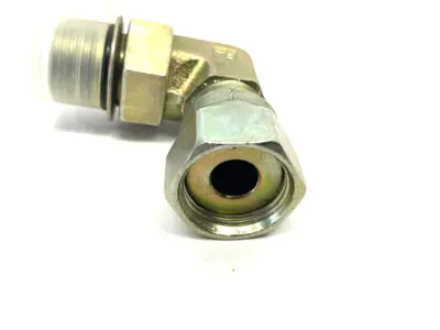 USED PARKER SEAL-LOK ORFS 90° SWIVEL ELBOW FITTING 1/2" TO 3/4"-16 UNF