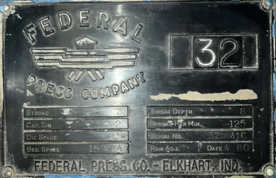 USED 1980 FEDERAL FEDERAL 32 PRESS