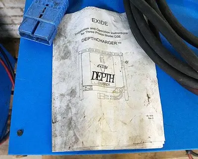 USED EXIDE D3L-24-8501, TYPE LA 48 VOLT DEPTHCHARGER BATTERY CHARGER