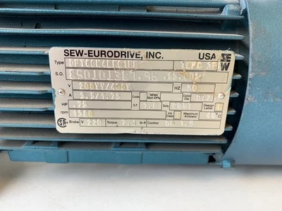 SEW-Eurodrive DFT80K4BMG1HR 0.75kW R40DT80 Gang Reduzierer Bremse V220 Neu