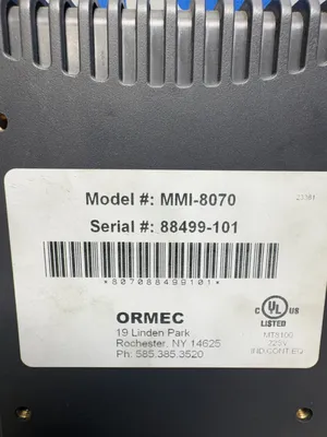 ORMEC MMI-8070 Electrical/PLC/Automation | ESS Industrial Equipment Sales (4)