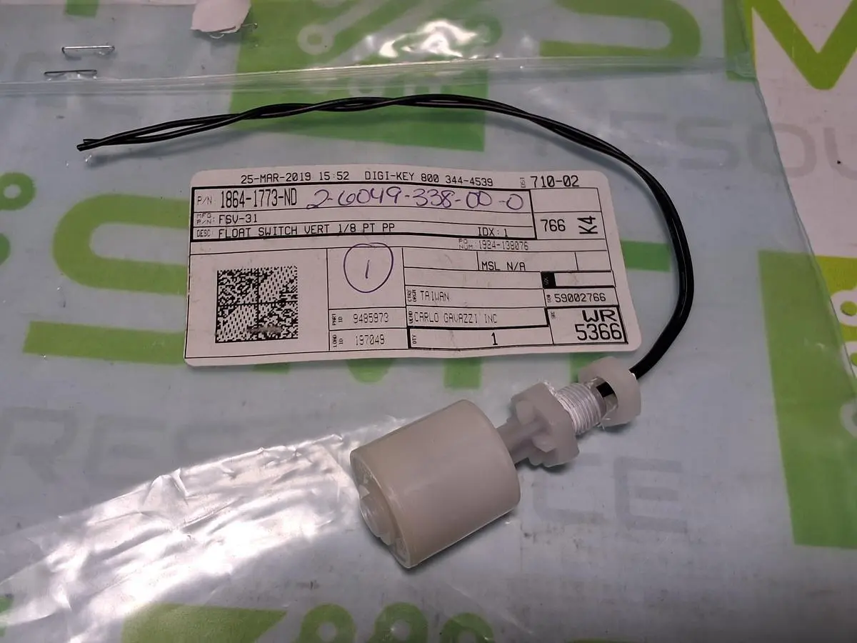 FSV-31 FLOAT SWITCH VERTICAL 1/8 PT PP