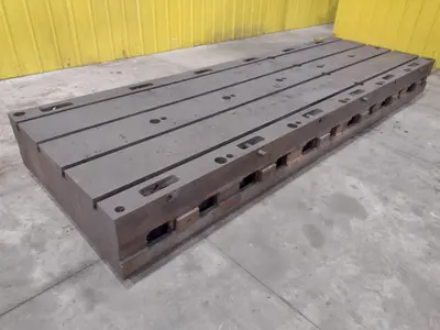 12' X 4' X 14" T-SLOTTED FLOOR PLATE: STOCK  #23499