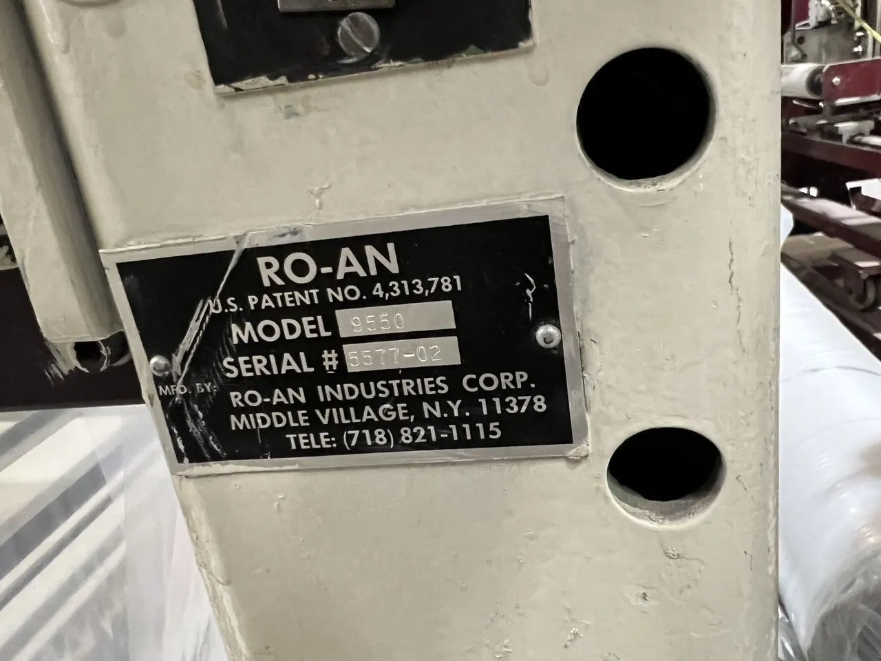 Used 1992 RO-AN Polystar 9550 Bag Machines North Carolina US | Mark One Machinery #1326570