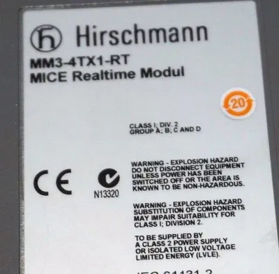NEW HIRSCHMANN MM3-4TX1-RT MICE REALTIME MODULE MM34TX1RT