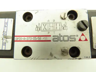 Atos DPZO-A-273-D5/S6/11 Proportional Directional Valve  *Needs Coil Replaced*