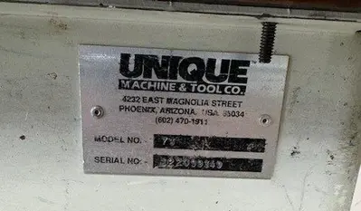 UNIQUE 73 DOUBLE-SPINDLE POCKET BORING MACHINE