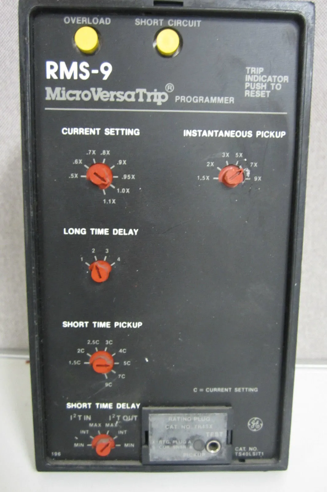 GENERAL ELECTRIC RMS-9 TS40LSIT1 MICROVERSA TRIP PROGRAMMER