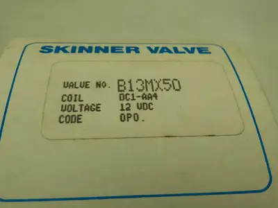 Honeywell Skinner B13MXX50 Solenoid Valve 3-Way NC 12VDC 150 PSI 1/8" NPT Oxygen