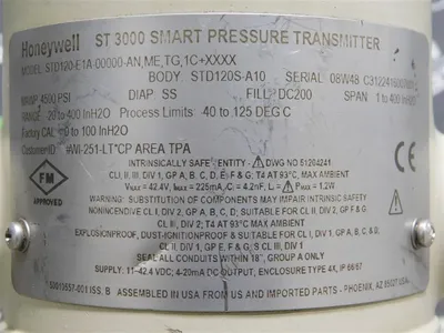 USED HONEYWELL STD120-E1A-00000-AN,ME,TG,1C+XXXX